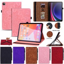 Leather Totem Flower Card Slot Stand Tablet Ca For Samsung Galaxy Tab A11 Plus picture