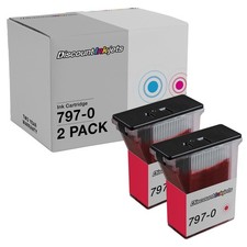 2PK 797-0 for Pitney Bowes K700 Postage Mail Red Ink Cartridge MailStation K700 picture