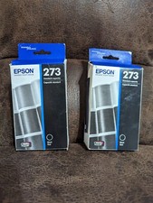 Epson 273 Black Ink Cartridge - 2 Packs - BRAND NEW SEALED  picture