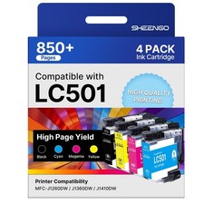 SHEENGO Ink Cartridges Compatible Brother Ink Cartridge MFC-J1360DW LC501XL picture