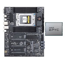 AMD EPYC 7K62 48C96T SP3 + H12D-8D Dual Socket Server DDR4 BMC IPMI Combo picture