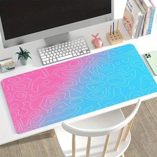 1pc 2D FLAT PRINTING Electronic Sports Game Mouse Pad Pink And Blue Gradual Ch picture