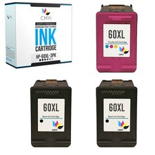 3PK CMYi Compatible HP 60 XL Ink Cartridges for HP PhotoSmart C4600 C4635 C4640 picture