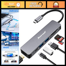 7-in-1 USB C Hub Dongle for MacBook, Multiport Adapter, Space Gray, High-Speed D picture
