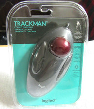 Logitech Trackman Trackball Mouse Wired Marble USB 910-000806 T-BC21 Sealed NEW picture