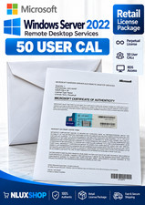 Windows Server 2022 Remote Desktop Services 50 User CAL RDS Retail Perpetual picture