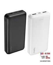 2-Pack Portable Charger PD 22.5W Power Bank 20000mAh Battery Pack White+Black picture