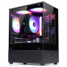 Micro-ATX Compact Mini Tower Gaming PC Case, Black picture
