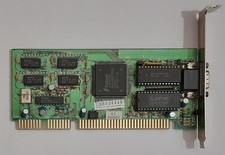 Trident 9016X2/4 LT2 REV. B ISA Graphics Card (TVGA9000B, 512KB, Retro, 1992) picture