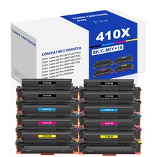 10PK CF410X 410X Toner Set Fits HP Color LaserJet Pro MFP M477fdn M477fdw M452dw picture