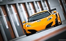Cars mclaren mp4 12c gt3 Desk Mat Stitched picture