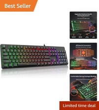 K521 Stylish Gaming Keyboard - 104 Keys, Adjustable Backlight & Compatibility picture
