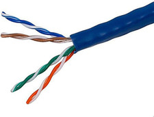 Cat5E Ethernet Bulk Cable - Network Internet Cord - Solid, 350Mhz, UTP, CMR, Ris picture