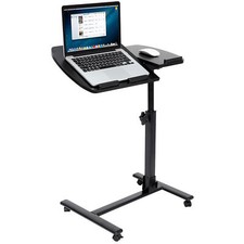 Premium Rolling Laptop Desk Height Adjustable Over Bed Sofa Table Stand picture