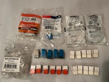 24 Cat 5-5e Keystone Jacks and 100 Monoprice RJ45 Modular Plugs, Ethernet picture