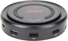 SYBA 6-in-1 USB 3.1 Gen 1 Type-C Hub Docking Station - Detachable QI Wireless Ch picture
