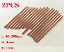 2PCS Copper Heatsink Heatpipe For Notebook DIY L:40-200mm * W:4mm * T:3mm picture
