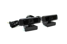 Lot of 2 j5create USB HD Webcams JVCU100 with 360° Rotation Black picture