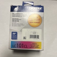 Brother  LC101CL Magenta Cyan And Yellow 3 Color Ink Cartridges Exp 05/26 picture