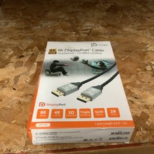 5 X j5create 8K DisplayPort™ 6.6ft Cable New (5) Factory Sealed 7335 119 picture