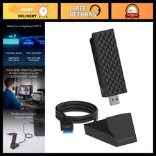 Tri-Band WiFi 7 USB Adapter - 6.5 Gbps Speed, 6 GHz, Works with Any Router, Wind picture