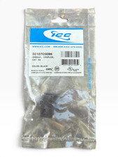 ICC Cat5e RJ45 Keystone Coupler Module IC107C5EBK Black 8P8C Female-to-Female picture