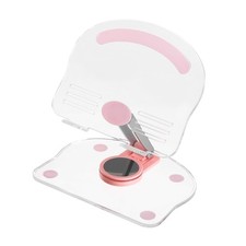 Acrylic Tablet Stand, Acrylic Tablet Holder Adjustable Foldable, Pink picture