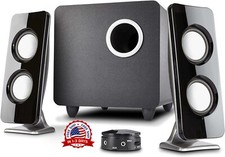 Bocinas Grandes Amplificadas Para Sala Computer TV Laptop Gamer Potentes PC HD picture