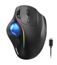 TECKNET TK-MS023 Wireless Ergonomic Optical Trackball Mouse 1000 DPI 6-Button picture