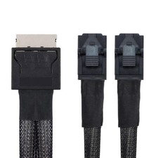 Chenyang  OCuLink PCIe PCI-Express SFF-8611 8x 8Lane to Dual SFF-8643 Data Cable picture