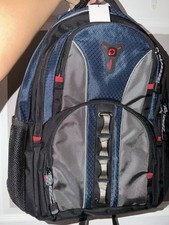 Wenger Cobalt 16in Padded Laptop Backpack Polyester Solid Blue/Gray/Black/Red picture