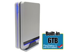 Avolusion HDDGEAR PRO X 6TB External Gaming Hard Drive (PS5 Game Console) WHITE picture