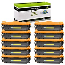 10PK CE412A YL Toner Fits For HP LaserJet Pro 400 Color M451nw M471dw MFP M475dn picture