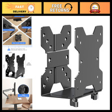 Adjustable Thin Client Mount Bracket for Mini PC, VESA CPU Holder Under Desk, Bl picture