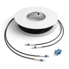 OS2 LC to LC Duplex Single Mode Outdoor Armored Fiber Patch Cable, TPU 30M-150M picture