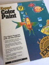 Vintage 1991 Expert Software Color Paint For Apple Macinstosh 7 NOS Sealed picture