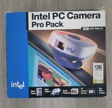 Vintage Intel PC Camera Pro Pack USB Webcam w/ Box Software picture