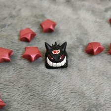 Artisan Gengar Pokemon Keycap – Handmade Resin Mechanical Keyboard Custom Keycap picture