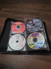 PC CD-ROM Software & Game CD Lot in Zipper Case sold as untested lot of 40 discs picture