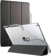 For Apple iPad 10.2 Case 2021 2020 2019 Poetic Trifold Folio Clear Cover Black picture