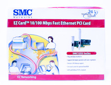 SMC Fast EZ 10/100 Mbps Ethernet PCI Network Card SMC1244TX NEW IN FACTORY BOX picture