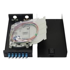 - 6 LC Duplex Singlemode Couplers 12 Core LC UPC Box Fiber Optic Cables Wall ... picture