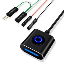 Compact ATX PC Power Button Switch with Gold-Plated Contacts and Extended picture