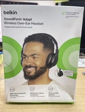 Belkin Soundform Adapt Wireless Over Ear Headset /w Mic AUD005BTBLK picture