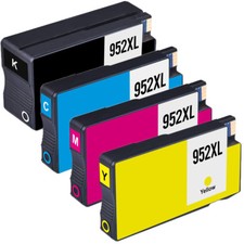 4PACK High Yield 952XL BCMY Compatible Toner For HP OfficeJet Pro 8710 8714 8715 picture
