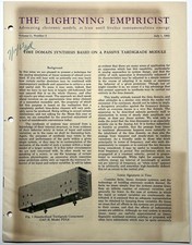 1963 LIGHTNING EMPIRICIST PHILBRICK OP AMP JOURNAL P65A PDL6 PAYNTER DELAY ISSUE picture