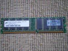 Micron HP 256MB PC3200U-30331-A1 DDR-400 CL3 Desktop RAM MT8VDDT3264AG-40BG4 picture