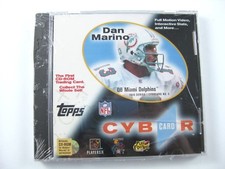 1996 Dan Marino Topps CD-ROM Trading Card Topps #5 Cybercard Rare NEW SEALED picture