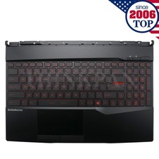 For MSI GL65 GP65 MS-16U4 Upper Case Palmrest Cover Red White Backlit Keyboard picture