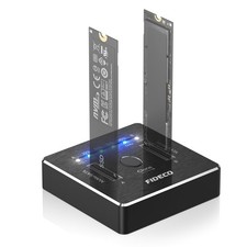M.2 NVMe SATA SSD Cloner Dock, USB 3.2 Gen 2 X 2, 20Gbps Dual NVMe SATA SSD E... picture